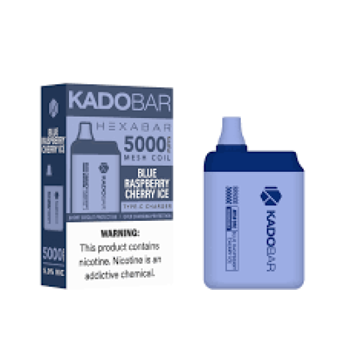 KADOBAR HEXABAR 5000 PUFFS BLUE RASPBERRY CHERRY ICE
