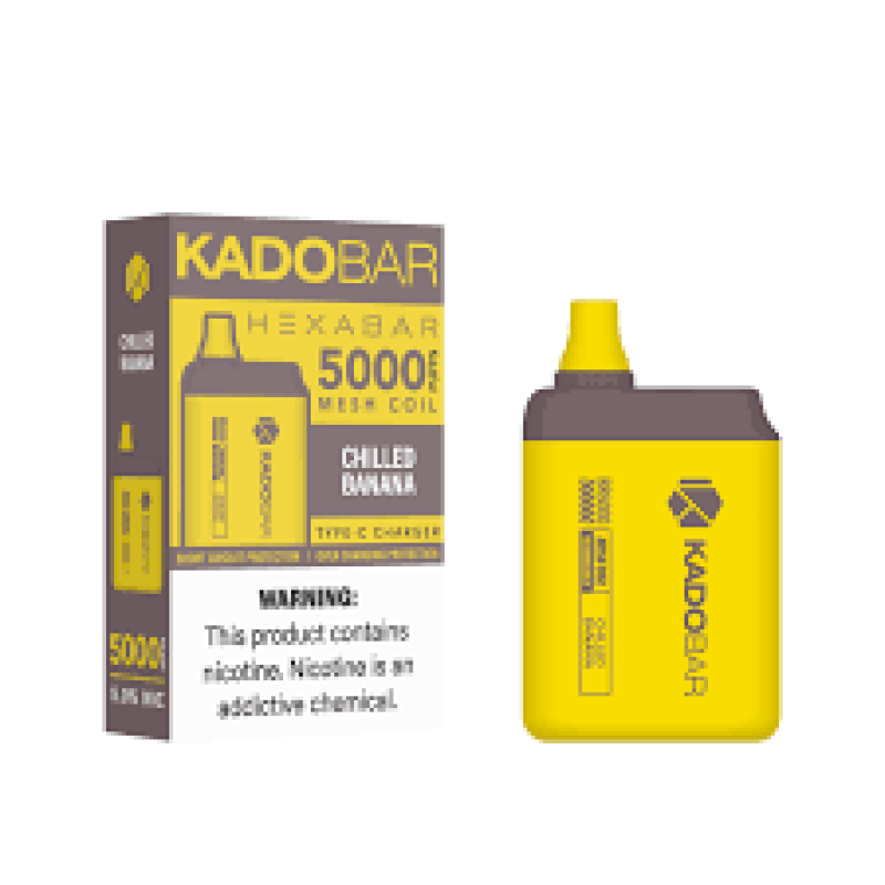 KADOBAR HEXABAR 5000 PUFFS CHHILLED BANANA
