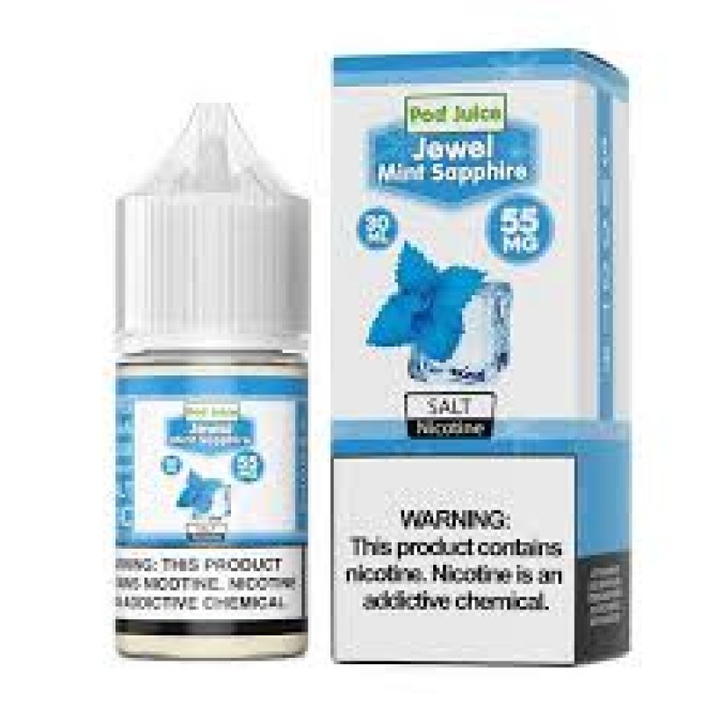 POD JUICE ON SALT E-JUICE JEWEL MINT SAPPHIRE 30ML 35MG