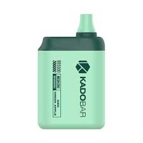 VAPE:KADOBAR BR5000 ICED GREEN APPLE 5 PK